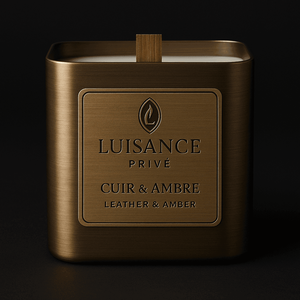 Bougie Cuir & Ambre